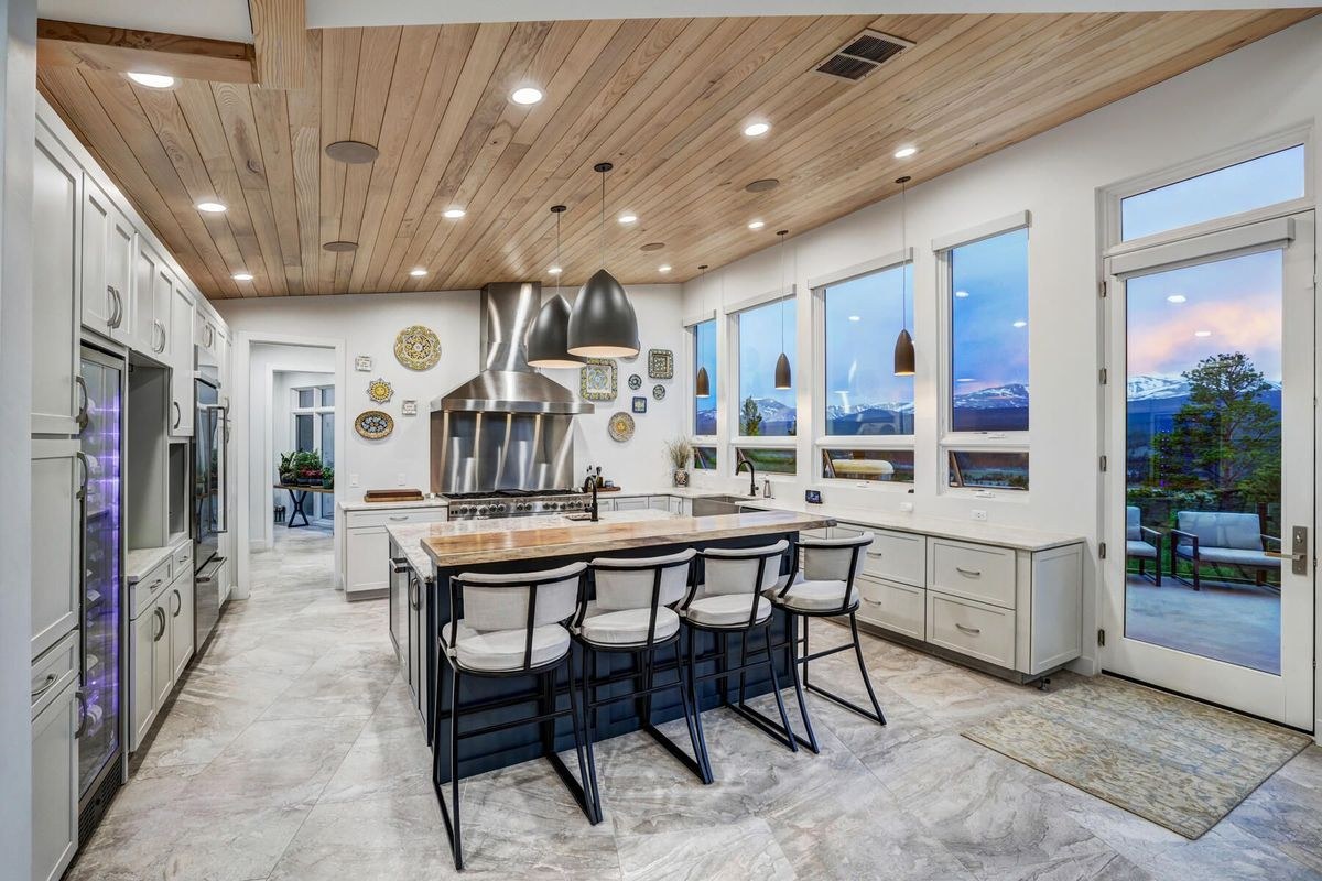 Interior of a luxury mountain home in Summit County, Colorado.