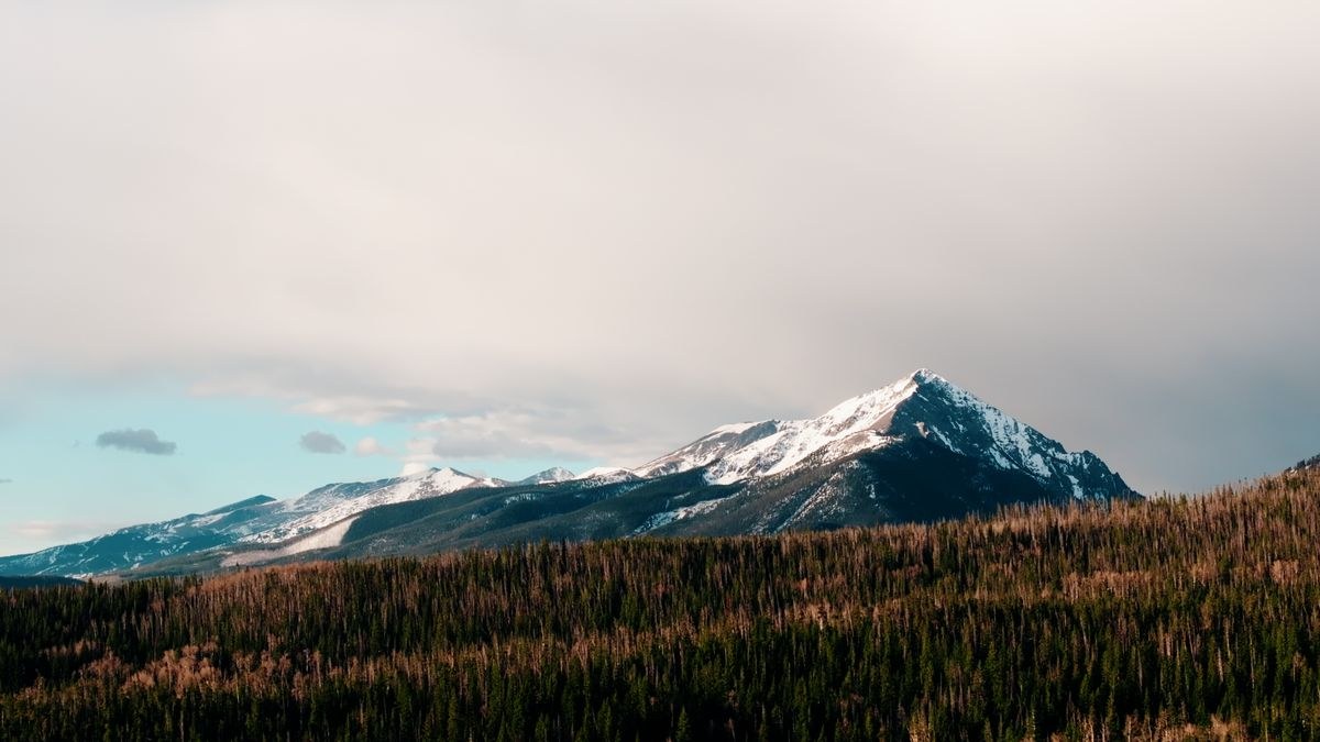 Mountain landscape near Breckenridge and Summit County, Colorado.