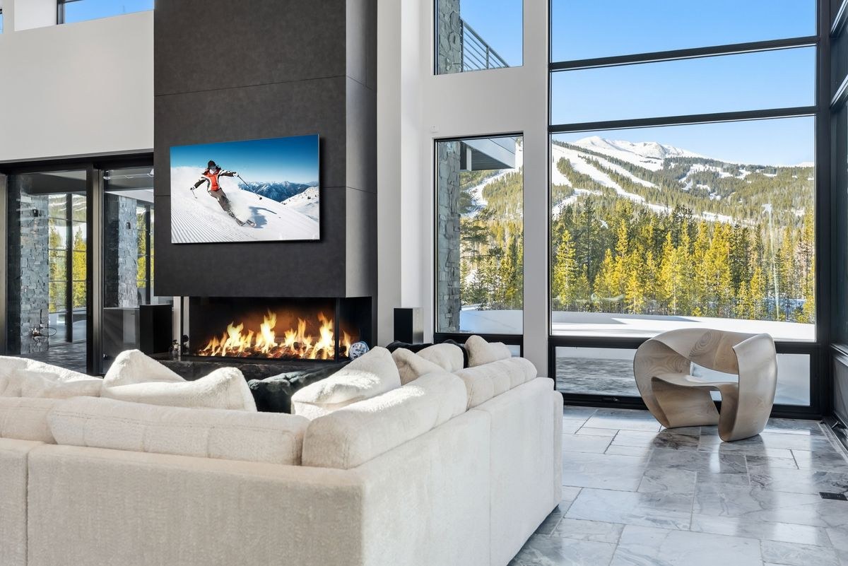 A ski-slope view from a luxury home in Breckenridge, Colorado.