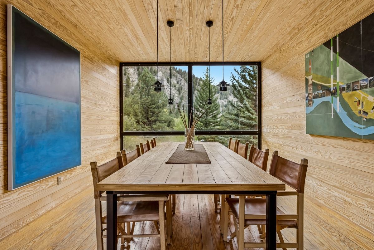 Interior of a luxury mountain home in Summit County, Colorado.