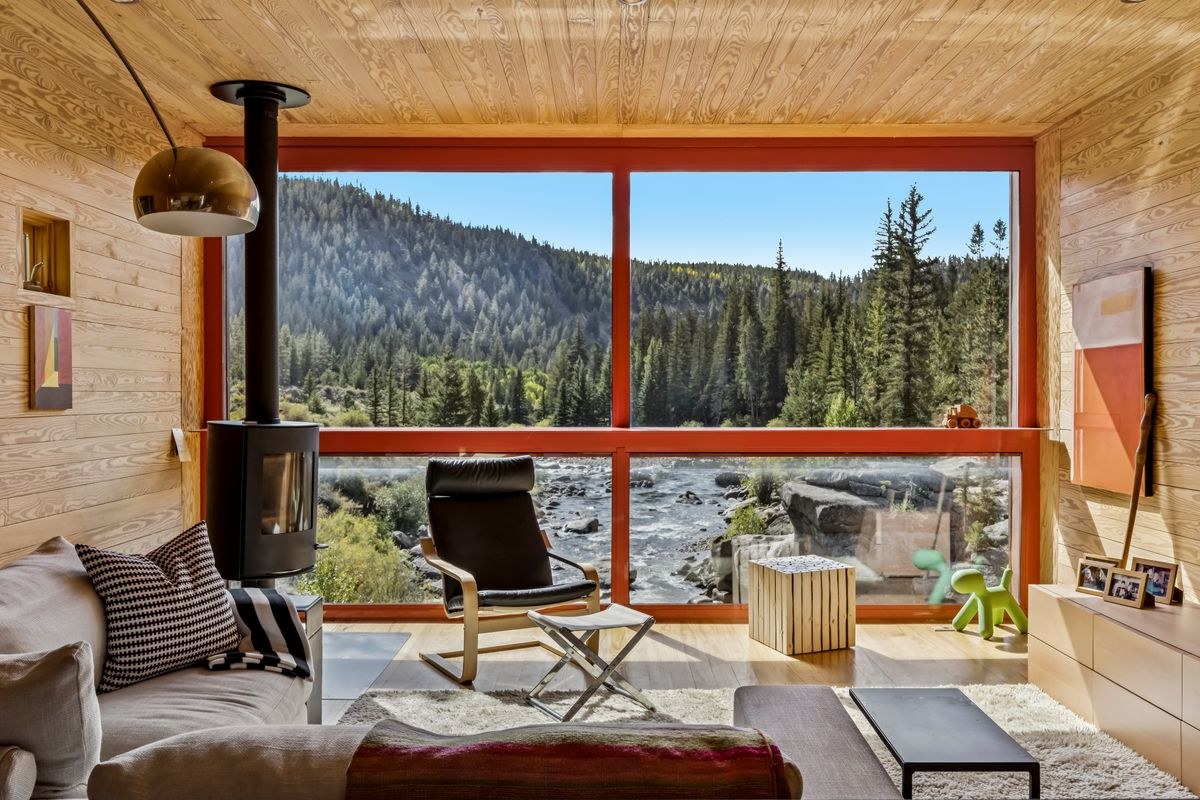 Interior of a luxury mountain home in Summit County, Colorado.