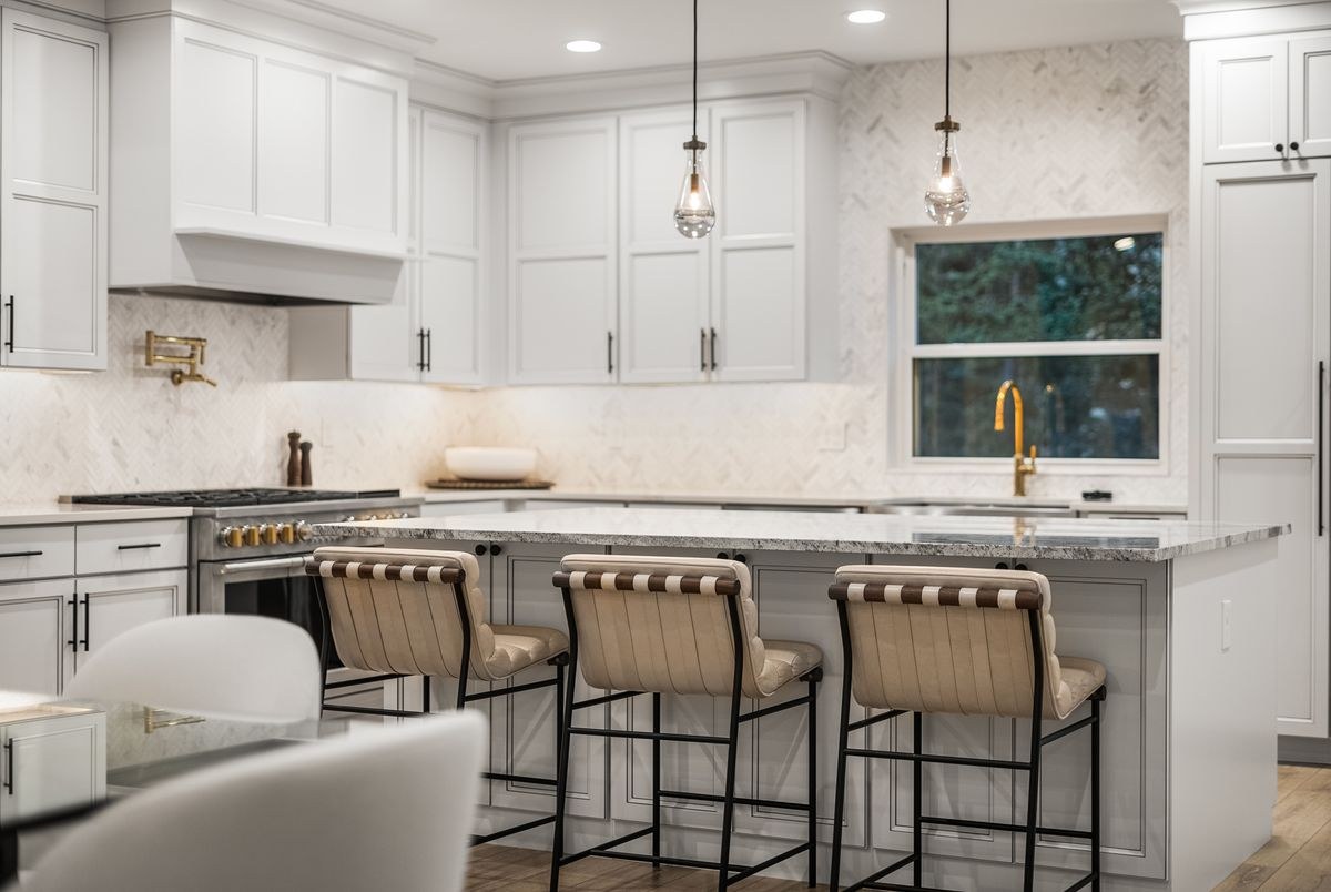 Interior of a luxury mountain home in Summit County, Colorado.